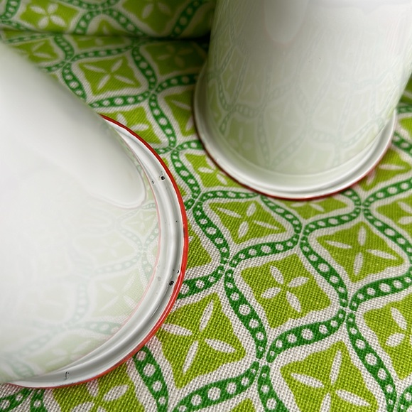 Hearth & Hand Set of 6 Large Porcelain Enamel Cups - Picture 6 of 7